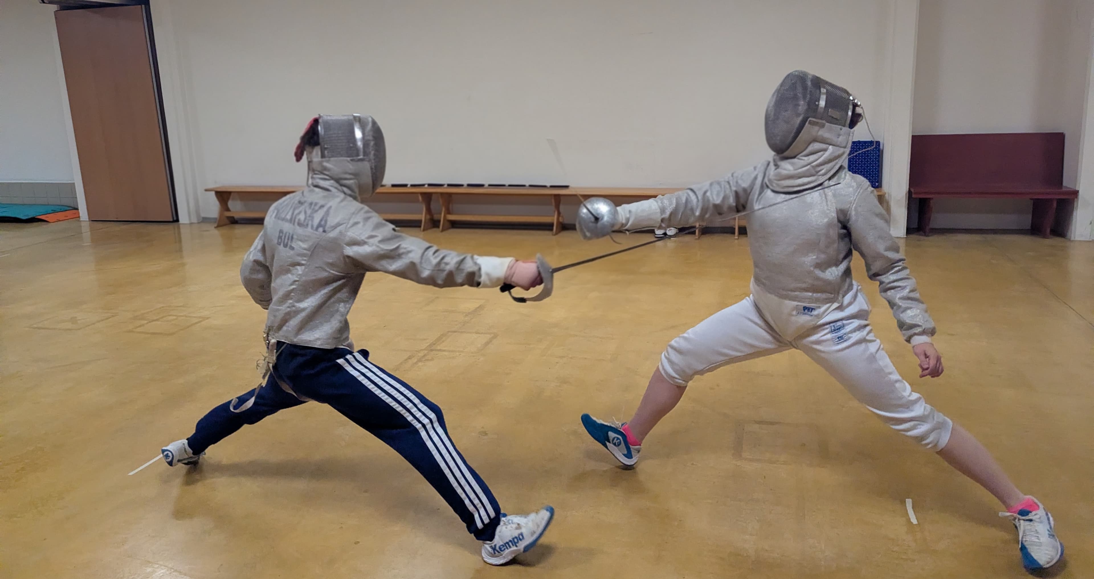 Impression aus dem Fechttraining bei Riposte SU in Graz
